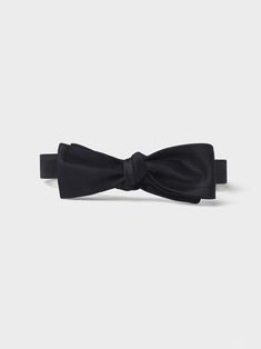 Polish off your classic look wearing a bow tie crafted from black silk satin. Hand-tied with attention to its elegant details, this bow tie makes a sophisticated statement at formal events. 100% silk satin Adjustable neck size 14 - 20 inches Self-tie Suit Prom, Tie Crafts, Black Tux, Wedding Rentals, Prom Wedding, Black Silk, Black Satin, Quality Jewelry, Silk Satin