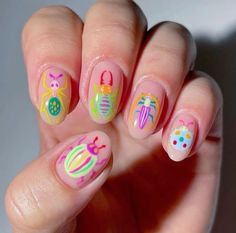 Thanksgiving Nail, Hippie Nails, Her Nails, Really Cute Nails, Vacation Nails, Thanksgiving Nails, Manicure Y Pedicure, Dream Nails, Funky Nails