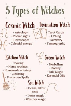 Embrace Your Power—5 Types of Witches and Witchcraft | Horoscope.com Types Of Witches, Which Witch, Grimoire Book, Wiccan Witch, Eclectic Witch, Wiccan Spell Book