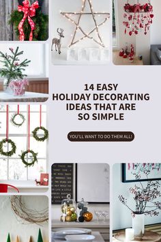 holiday decorating ideas that are so simple you'll want to do them all