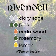 #MiddleEarth #Rivendell #LOTR #LordOfTheRings #Elves #Aroma #DiffuserBlend #EssentialOils #OilyStargazer #YoungLiving Middle Earth Essential Oil Blend, Lord Of The Rings Essential Oil Blend, Rivendell Lotr, Essential Oils Young Living, Essential Oil Perfumes Recipes, Perfume Recipes, Essential Oils Herbs