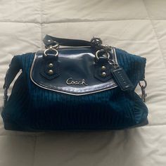 Coach Medium Size Hand Bag In A Soft Blue Color Along With Available Strap Like Brand New Never Been Used Excellent Condition No Scratches No Damages At All. Blue Top Handle Bag With Zipper Closure, Blue Bags With Adjustable Strap For Errands, Trendy Blue Satchel For Errands, Blue Top Handle Shoulder Bag With Zipper Closure, Blue Bags With Zipper Closure For Errands, Blue Shoulder Bag With Zipper Closure And Top Handle, Blue Shoulder Bag With Zipper Closure, Blue Shoulder Bag With Zipper For Errands, Blue Shoulder Bag For Errands With Zipper Closure