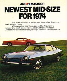 an advertisement for the new mid - size car from 1971