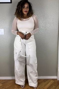 Neutral color palette, high-waisted trousers, fitted top for a versatile, modern look. Plus Size Concert Outfit, Plus Size Festival Outfit, Musical Masterpiece, Mosh Pit, Concert Outfits, Rock On, Music Concert, Music Festivals, Festival Outfits