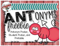 an ant - freebie poster with the words ant - freebie written on it