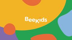 the words beekids written in white on a colorful background