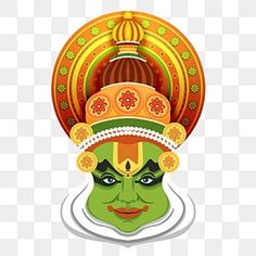 Cultural Activities Poster, Onam Poster Ideas, Kathakali Vector, Maveli Onam Drawing, Maveli Onam Png, Onam Celebration Decoration, Kathakali Illustration, Kathakali Face Drawing Outline, Onam Festival Poster