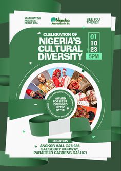 a poster for the celebration of nigeria's cultural diversity