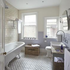 the bathroom is clean and ready to be used as a family room or guest suite