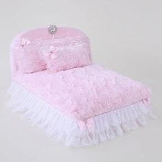 Enchanted Nights Dog Bed - Pink Princess Dog Bed, Dog Luxury, Princess Cadence, Baby Backdrop, Bed Luxury, Sterling Grey, Designer Dog Beds, Princess Dog, Puppy Beds