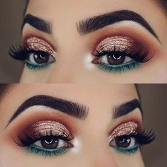 Trucco Glam, Under Eye Makeup, What Makes You Beautiful, Glitter Eyeliner