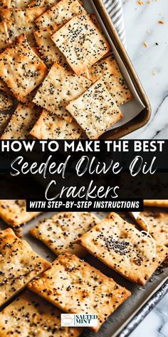 how to make the best seed olive crackers with step - by - step instructions