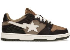 Buy and sell authentic BAPE shoes on StockX including the A Bathing Ape Bape SK8 Sta Brown Ivory and thousands of other sneakers with price data and release dates. Bape Sk8 Sta, Bape Star, Bapesta Shoes, Sk8 Sta, Bape Shoes, Bape Sneakers, Ape Bape, Ivory Shoes, Dr Shoes