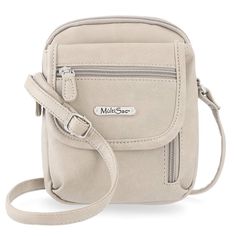 Carry your essentials with ease in this MultiSac crossbody bag. How do you accessorize? Check out our ACCESSORIES GUIDE for essential tips to elevate your style with must-have accessories.HANDBAG FEATURES Fits a smart phone Silver-tone hardwareHANDBAG DETAILS 6"H x 7.125"W x 1.25"D 26" adjustable crossbody strap Zipper closure Interior: 3 card slots Exterior: 2 zip pockets, 1 slip pocketCONSTRUCTION & CARE PVC Polyester lining Machine wash Imported Size: One Size. Color: Mushroom. Gender: female Daily Use Crossbody Phone Bag With Anti-theft Pocket, Anti-theft Crossbody Phone Bag, Accessories Guide, Womens Leather Belt, Convertible Crossbody Bag, Large Crossbody Bags, Faux Leather Backpack, Checkbook Wallet, Mini Crossbody Bag