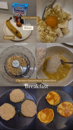 Breakfast, healthy banana pancakes Healthy Banana Pancakes, Healthy Food Menu, Healthy Banana, Breakfast Healthy, Food Baby, Healthy Food Motivation