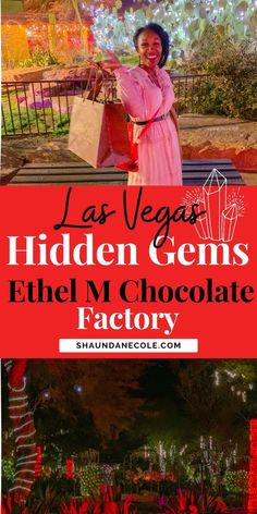 the las vegas hidden gems at ell'm chocolate factory with text overlay