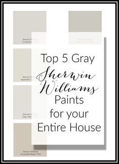 the top 5 gray paint colors for your entire house