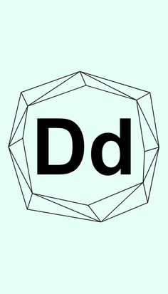 the letter d is made up of geometric shapes