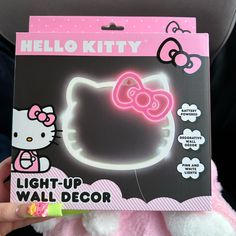 a hello kitty light up wall decoration