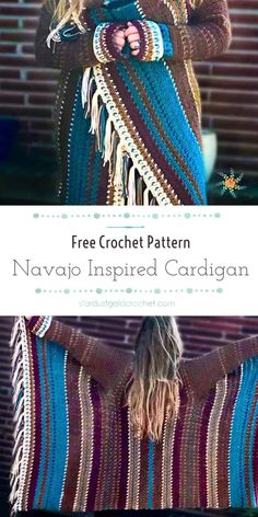 the crochet afghan pattern is featured in this video, and it shows how to make