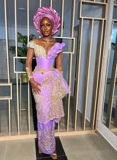 Delta Bride Nigerian Weddings, Nigerian Traditional Wedding Dress, Purple Asoebi, George Styles, George Dress, Nigerian Traditional Wedding, African Bridal Dress, Nigerian Outfits