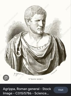 an engraving of the roman general - stock image, which appears to have been used as a