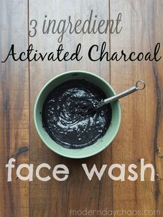 Recently I heard about Activated Charcoal and its benefits. I thought WHY did I not know about this?! I immediately purchased a bar o... Charcoal Face Wash, Acne Face Wash, Green Tea Mask, Charcoal Mask, Face Acne, Homemade Face Masks