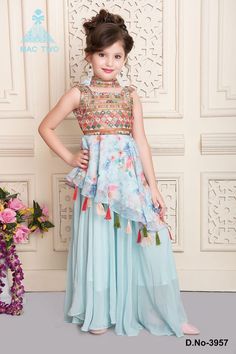 Blue Garara, Garara Suit, Fort Mill South Carolina, Baby Frock Design, Pant Top, Ghaghra Choli, Girls Dresses Sewing