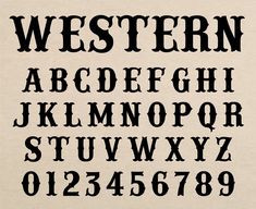 an old fashioned font with black ink