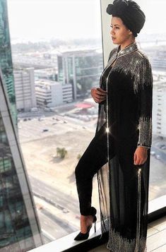 Beaded Long Drape/jacket /cape black/silver - Etsy Kimonos, Casual Bridal Dress, Black Dress Style, Beaded Cape, Long Drapes, Evening Mini Dresses, Jacket Cape, Drape Jacket, Fancy Dresses Long