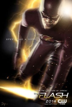 the flash movie poster is shown in this promotional image, it appears to be an action hero