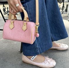 Ballet Flats Coquette, Pink Outfits Women, Louis Vuitton Bag Pink, Flats Coquette, Miu Miu Aesthetic, Aesthetic Pink Outfits, Pink Louis Vuitton Bag, Pink Girl Aesthetic, Miu Miu Ballet