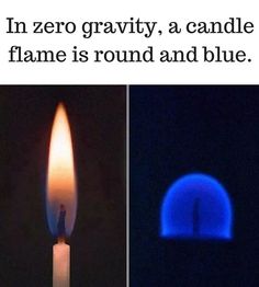 a candle that is lit up in the dark with blue light coming out of it