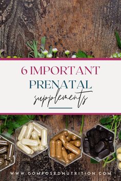 Learn the best prenatal supplements to boost fertility naturally! This post will give you a list supplements and vitamins that you can include to support fertility through nutrition when trying to conceive! Find more fertility nutrition and hormone tips at composednutrition.com.