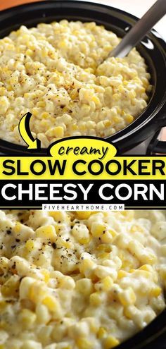 creamy slow cooker cheesy corn recipe