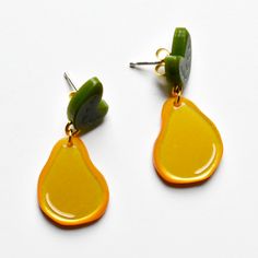 Small Gold Pear Post Earrings - Goldmakers Fine Jewelry Artfully Designed, Earring Posts, Mission Statement, Colorful Earrings, 925 Silver Earrings, Earrings Drop, Crafted Jewelry, Silver Earring, Innovation Design