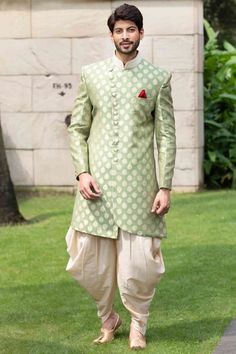 Dhoti For Men Indian Weddings, Wedding Kurta For Men Sherwani, Shervani Design For Men Groom, Indo Western Dress For Men Grooms, Marriage Clothes For Men, Groom Dress Men Indian For Marriage, Dulha Dresses For Men, Dhoti Kurta For Men Indian Weddings, Kurta Patterns For Men New