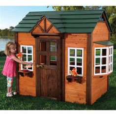 KidKraft My Woodland Playhouse Outdoor Kids Play Area, Wood Playhouse, Indoor Playhouse, Kids Outdoor Play, Wooden Playhouse