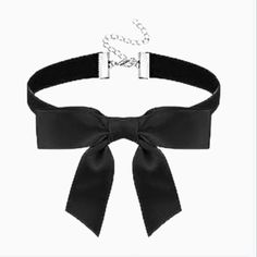 Black Bow Choker Necklace Make An Offer Or Bundle For Huge Discounts Black Bow Choker, Adjustable Black Choker For Party, Classic Adjustable Necklaces For Party, Classic Black Necklace For Party, Chic Adjustable Black Choker, Classic Black Choker Jewelry, Formal Jewelry With Black Ribbon, Formal Black Choker, Elegant Black Formal Choker