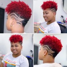 New Haircut For Women, Natural Hair Haircuts, Short Natural Haircuts, Short Hair Designs, Shaved Side Hairstyles, Shaved Hair Designs