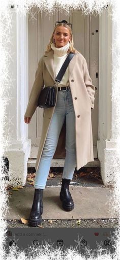 Vinter Mode Outfits, Nyc Winter Outfits, Nyc Outfits, New York Outfits, Europe Outfits, Winter Fashion Outfits Casual, London Outfit, Outfit Chic, Italy Outfits