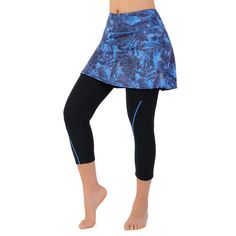 PRICES MAY VARY. Legging+ Various Skirt: Flare Skorts with 3/4 length leggings. Non-see through. Skirts covers hip and keep security. Comfort for Running, Tennis, Yoga, Golf, Cheer Leading, Gym Training, Workouts, Fitness, Dance, and Casual Dress Inner waistband adjusts to suit waist greatly. Support a thinner elastic waistband with hemline sewn across the skirt for the same elimination of muffin top effect. High waist controls tummy and looks elegant Solid stretching leggings keep soft. Lightwe Jogging Leggings, Cheer Leading, Fitness Dance, Training Workouts, Yoga Legging, Tennis Skirts, Skirts Women, Tennis Shirts, Women Yoga