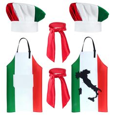 PRICES MAY VARY. Package Contents: The Italian Chef Costume kit comes with 2 Italian mushroom hats,2 Italian flag aprons,and 2 red bandanas.It's the ultimate culinary outfit that embodies the essence of Italy Authentic Italian Flair:The Italian Chef aprons and hats feature the unmistakable colors of the Italian flag – green, white, and red.This novelty chef kit lets you showcase your passion for Italian cuisine and culture while cooking up a storm Italian Flag Chef Hat: The cooking hat stands at Italian Chef Costume, Mushroom Hats, Adult Tea Party, Italian Costume, Italian Themed Parties, Chef Costume, Chef Aprons, Pizza Chef, Italian Recipes Traditional