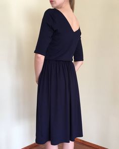 100% Cotton jersey knit,Navy Blue Midi Dress With Pockets,Half Sleeve Midi dress,Open Back Tea Lengt Tulle Long Skirt, Midi Dress With Pockets, Tea Length Dress, Navy Blue Midi Dress, Tulle Maxi Skirt, Single Ladies, Dress Open Back, Hand Craft, Tea Length Dresses