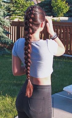 Braid Inspiration, Long Silky Hair, Long Hair Pictures, Really Long Hair, Long Hair Video, Long Hair Wedding Styles, Haircuts Straight Hair, Hair Braid, Hairdo For Long Hair