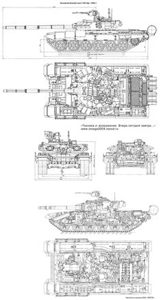 an image of some type of tank in blueprints on white paper with black ink