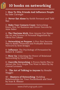 the top ten books on networking