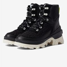 Nwob Brex Lazy Up Ankle Boots. Attractive. Good Traction! Please See Attached Pictures And Ask Any Questions Lace Ankle Boots, Womens Waterproof Boots, Winter Fashion Boots, Black Shoes Women, Sorel Womens, Comfort Wear, Black Sea, Waterproof Boots, Shoes Black