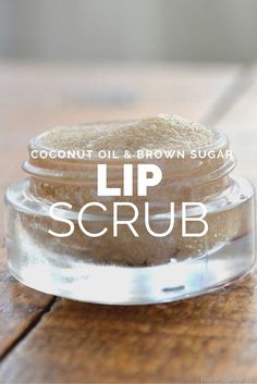 Coconut Oil, Honey & Brown Sugar Lip Scrub Lipstick Hacks, Bath Soaks, Lip Scrub Diy, Sugar Lip Scrub