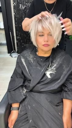 Short Blonde Haircuts, Blonde Pixie Haircut, Two Friends, Short Hair Over 60